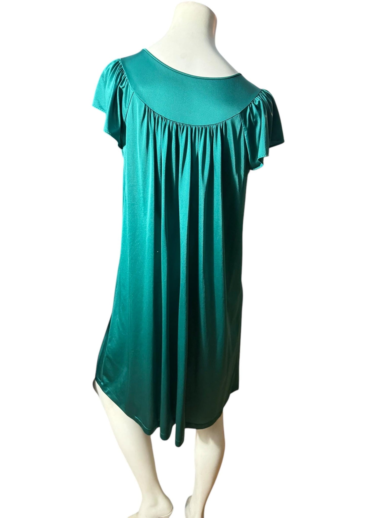 Vintage green nightgown set S Shadowline