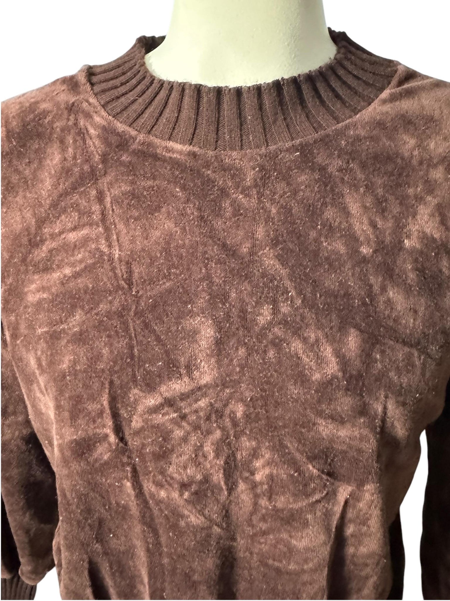 Vintage 70's men's brown terry shirt M Sears