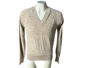 Vintage 70's men's tan terry top M Young Gentry