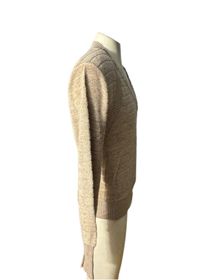 Vintage 70's men's tan terry top M Young Gentry