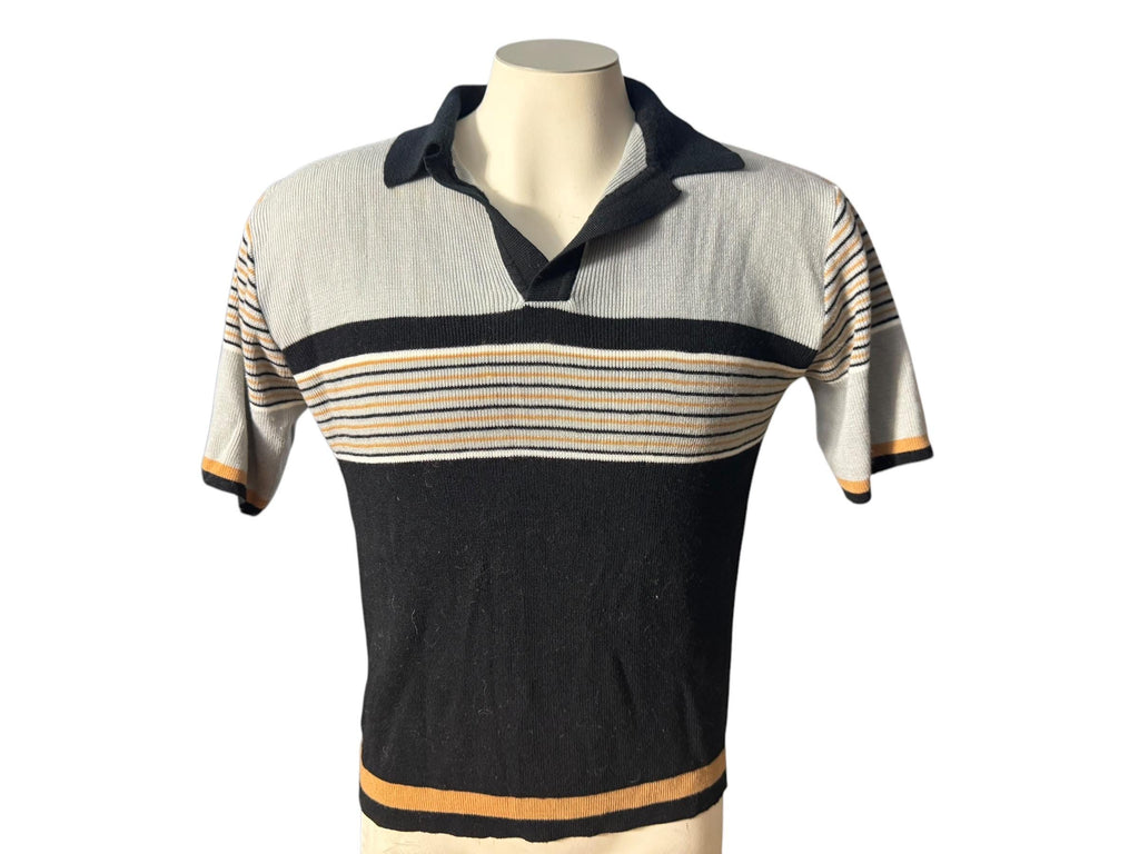 Vintage 70's men's striped sweater M Image