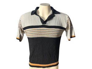 Vintage 70's men's striped sweater M Image