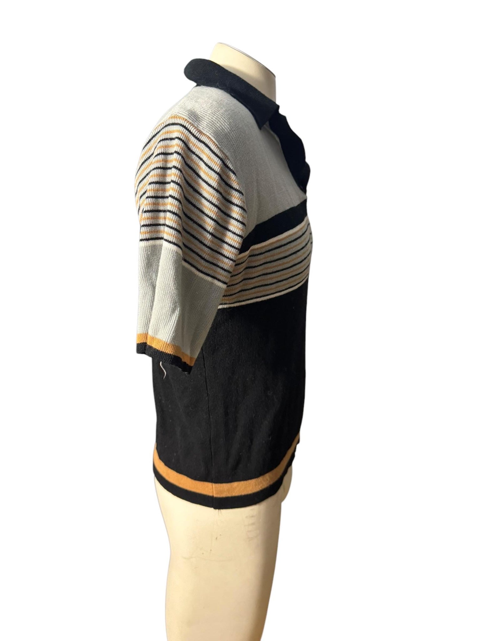 Vintage 70's men's striped sweater M Image