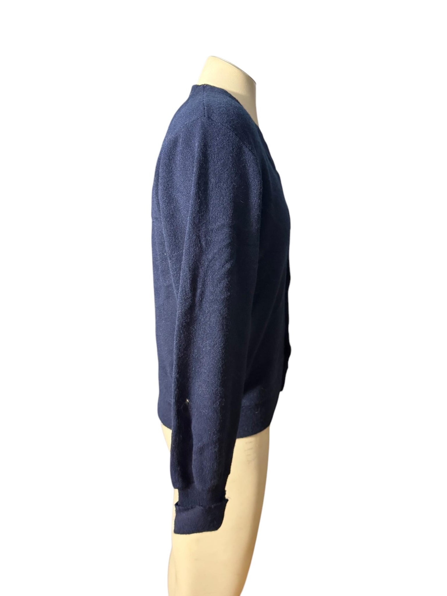 Vintage 70's men's Cranbrook cardigan sweater M blue