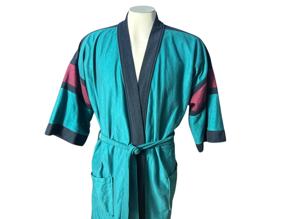 Vintage 70’s men’s Knitsbridge green robe one size