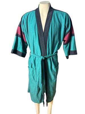 Vintage 70’s men’s Knitsbridge green robe one size
