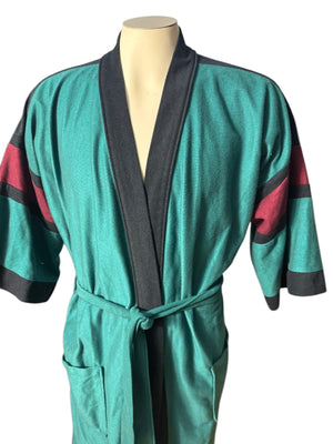 Vintage 70’s men’s Knitsbridge green robe one size
