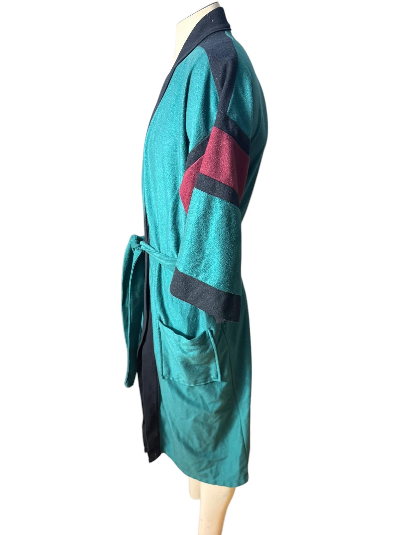 Vintage 70’s men’s Knitsbridge green robe one size