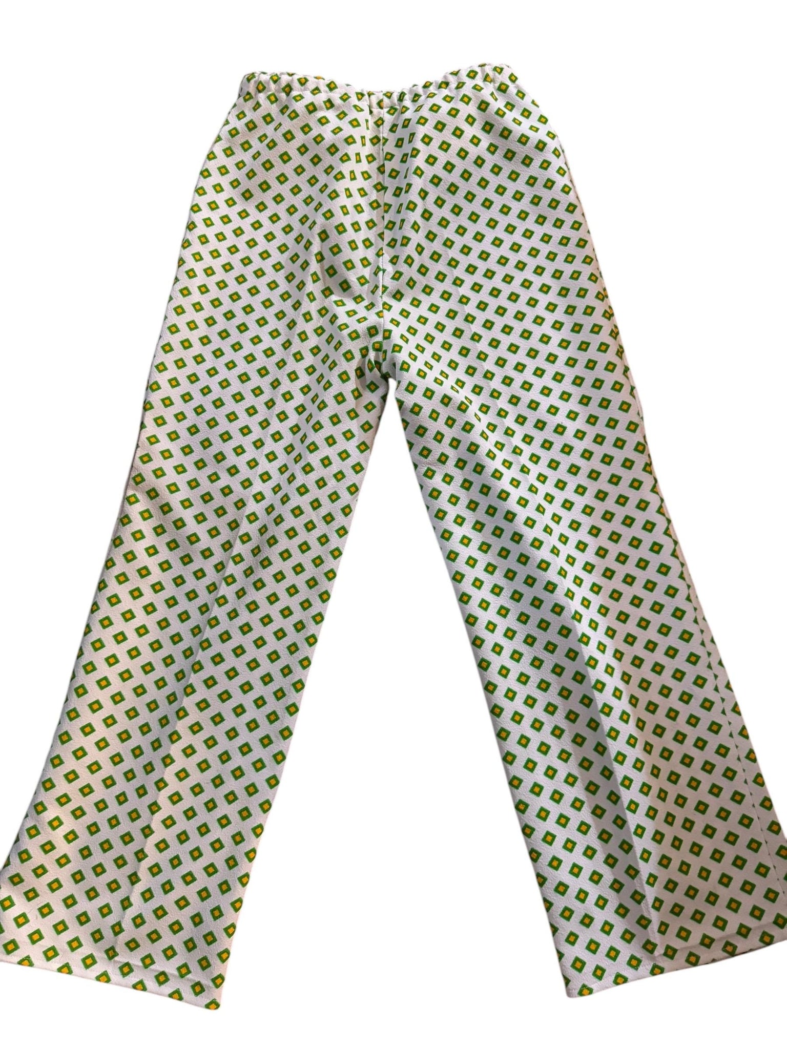 Vintage 70's diamond pattern pants M L