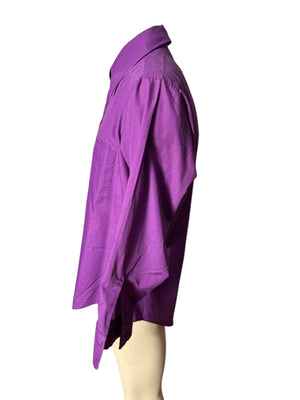 Vintage 70's purple dress shirt 16 33 Marco