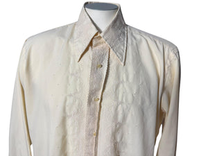 Vintage tuxedo shirt Oscar de la Renta 16 1/2 / 34