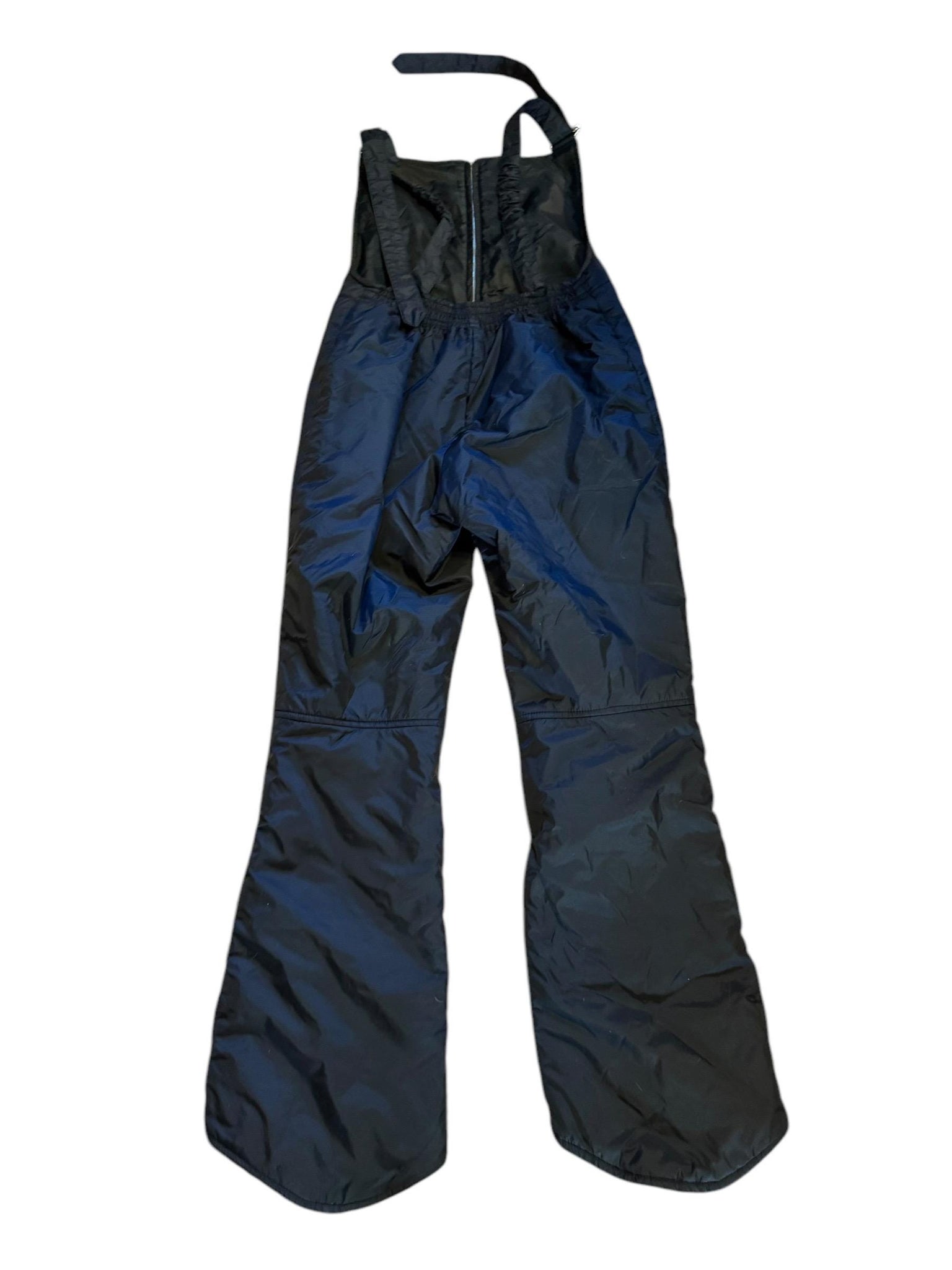 Vintage 70's ski overalls L black JCPenney