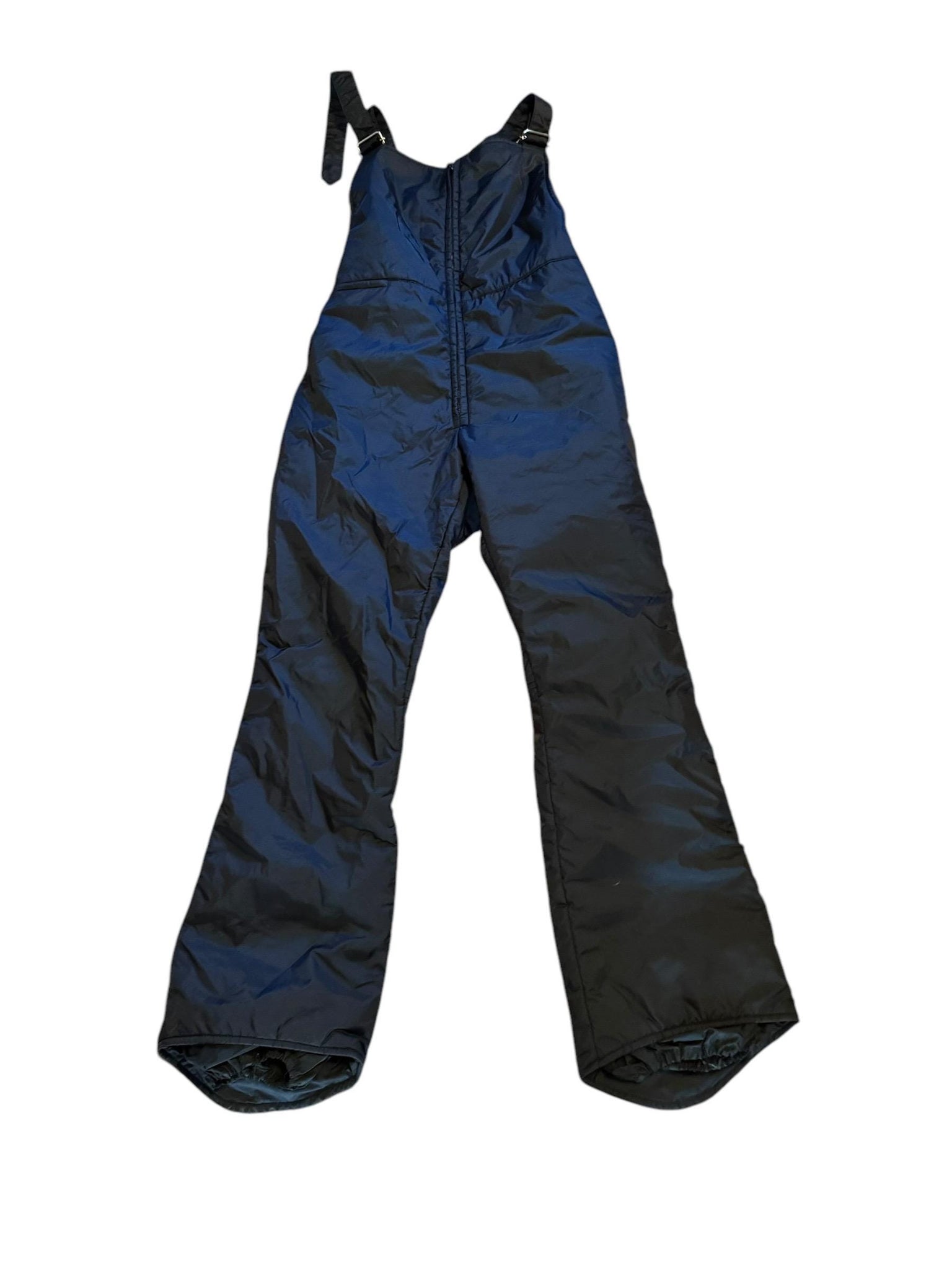 Vintage 70's ski overalls L black JCPenney