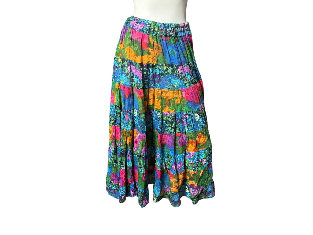 Vintage Bila full circle skirt M cotton India