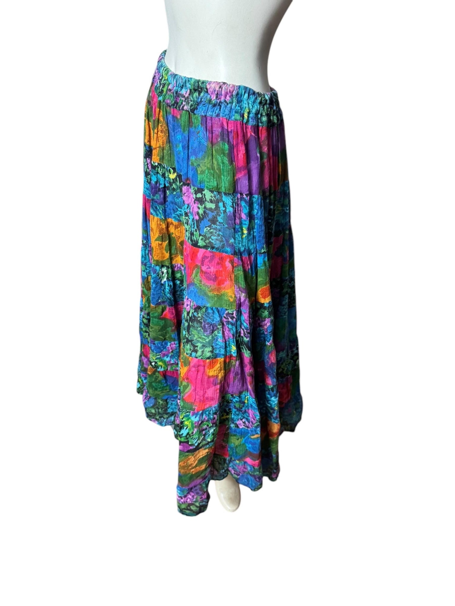 Vintage Bila full circle skirt M cotton India