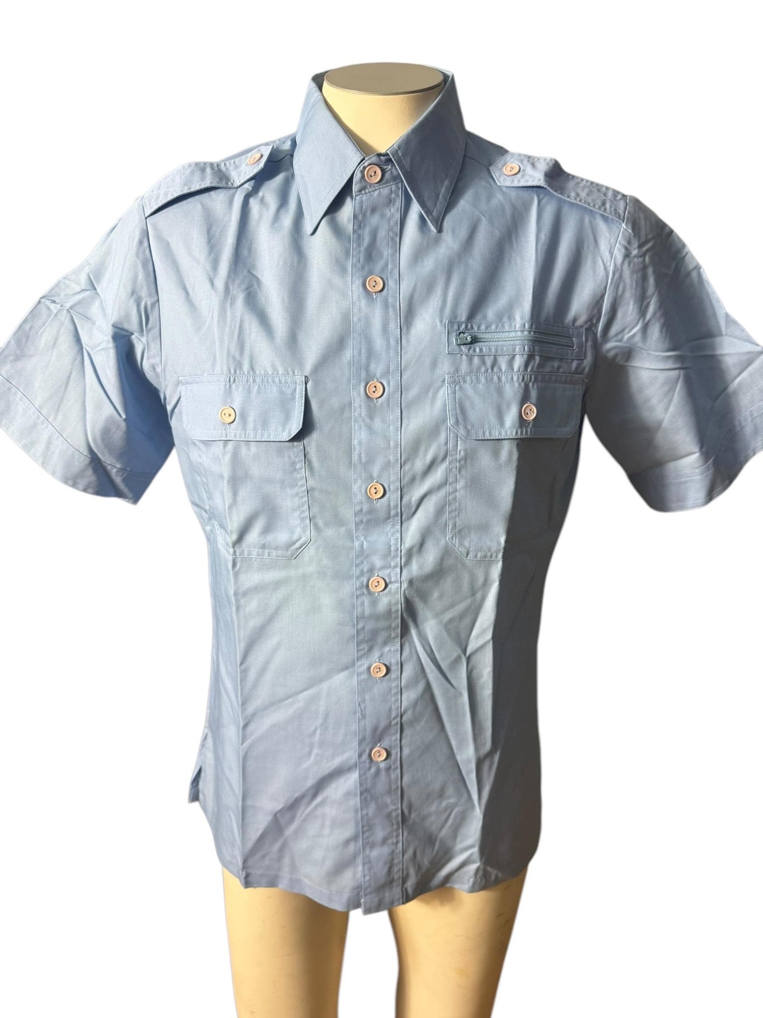 Vintage 70's blue men's shirt M Kennington