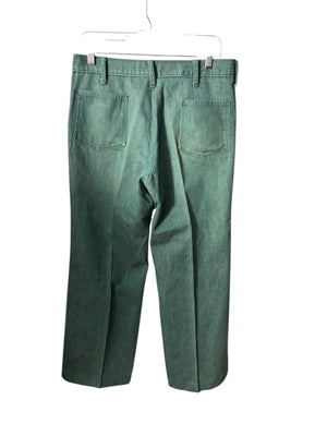 Vintage 70's green Tobias trouser pants 32 x 27