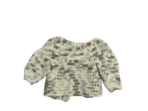 Vintage baby crochet sweater handmade