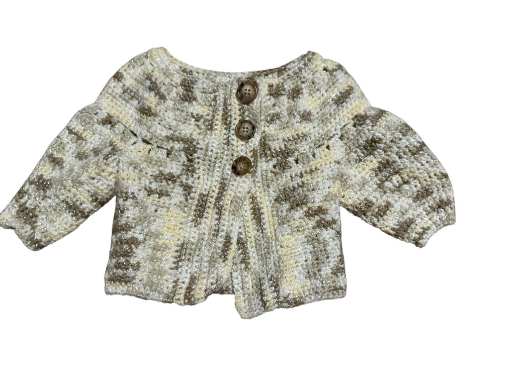 Vintage baby crochet sweater handmade