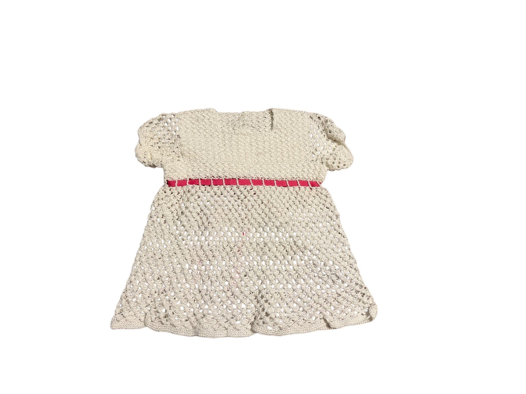 Vintage baby crochet dress handmade
