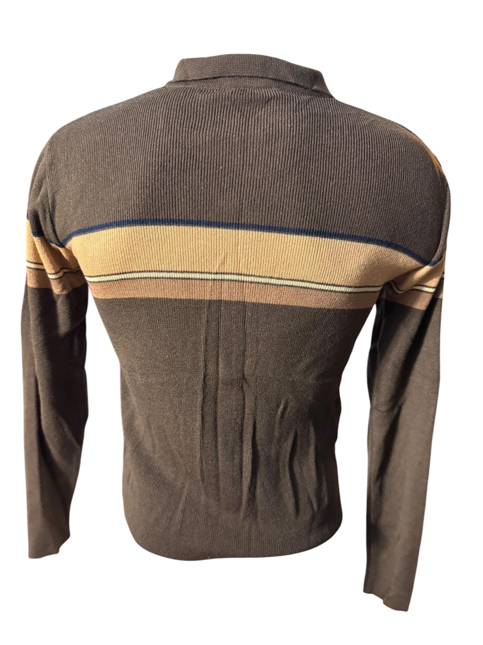 Vintage 70's brown men's Saturdays sweater M