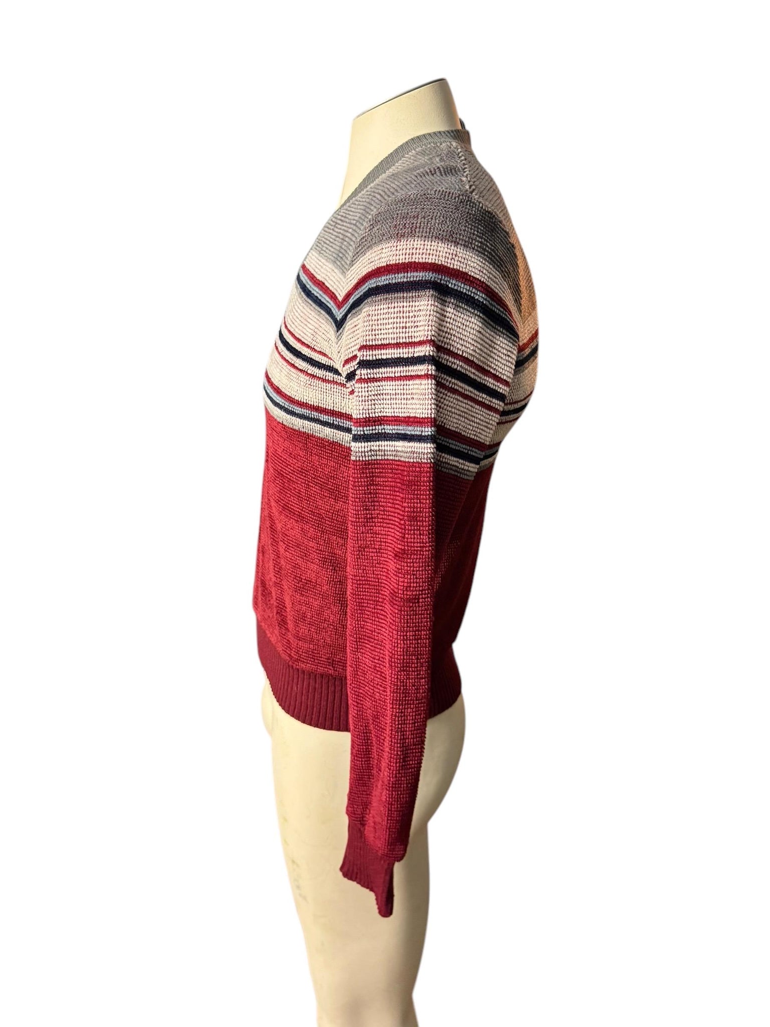 Vintage 70's men's striped terry shirt M Kennington