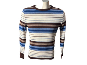 Vintage 70's men's striped sweater M Kings Road