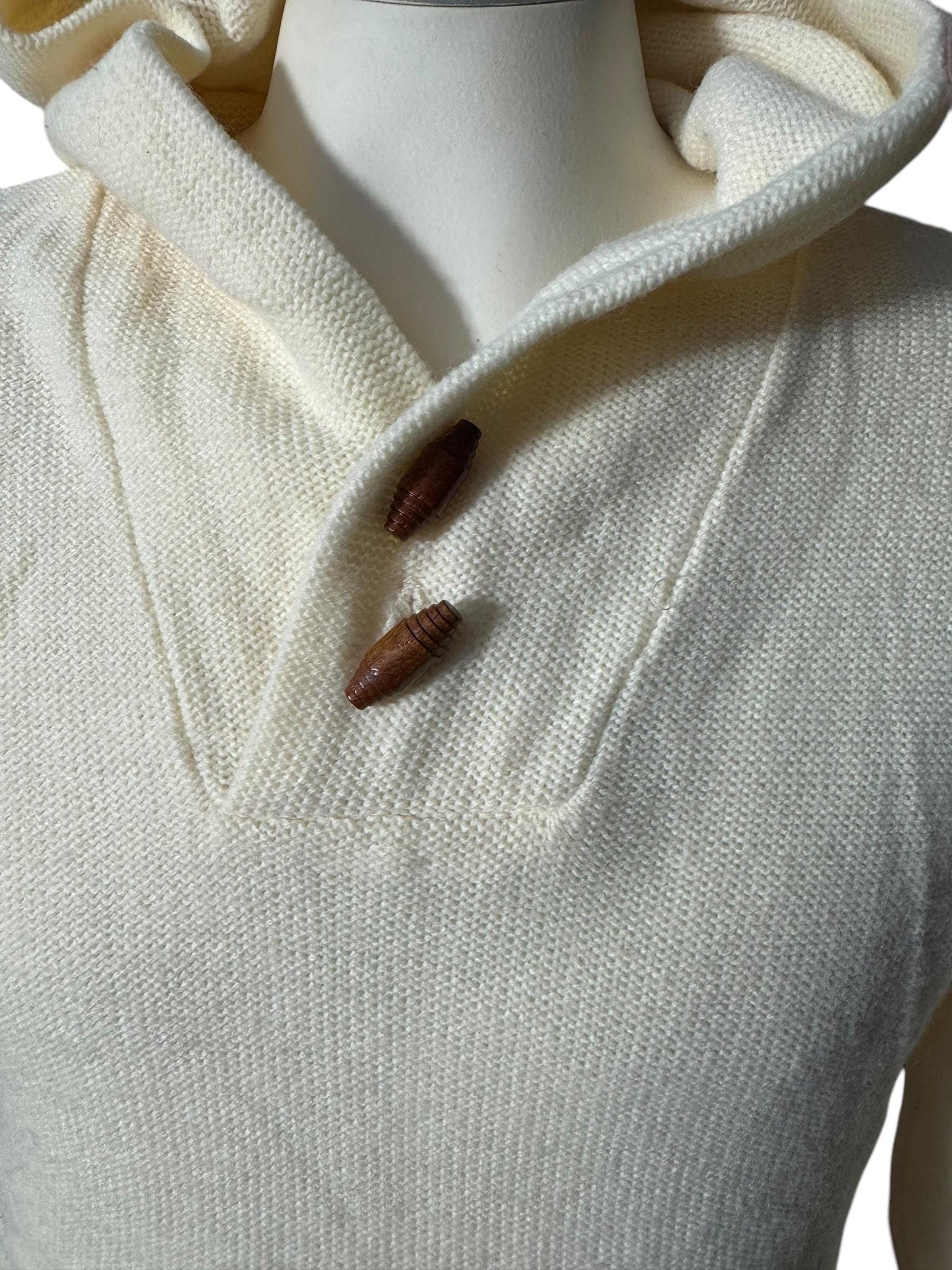Vintage 70's men's hooded pullover sweater M