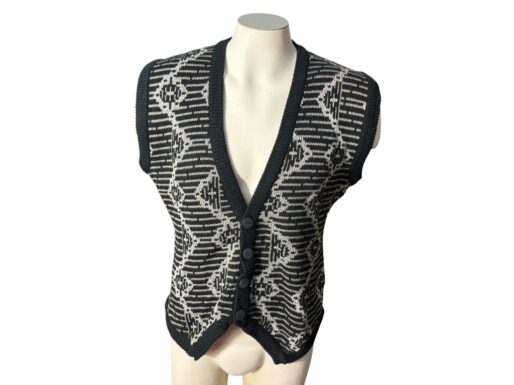 Vintage men's 80's sweater vest M Hoopla