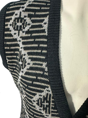 Vintage men's 80's sweater vest M Hoopla
