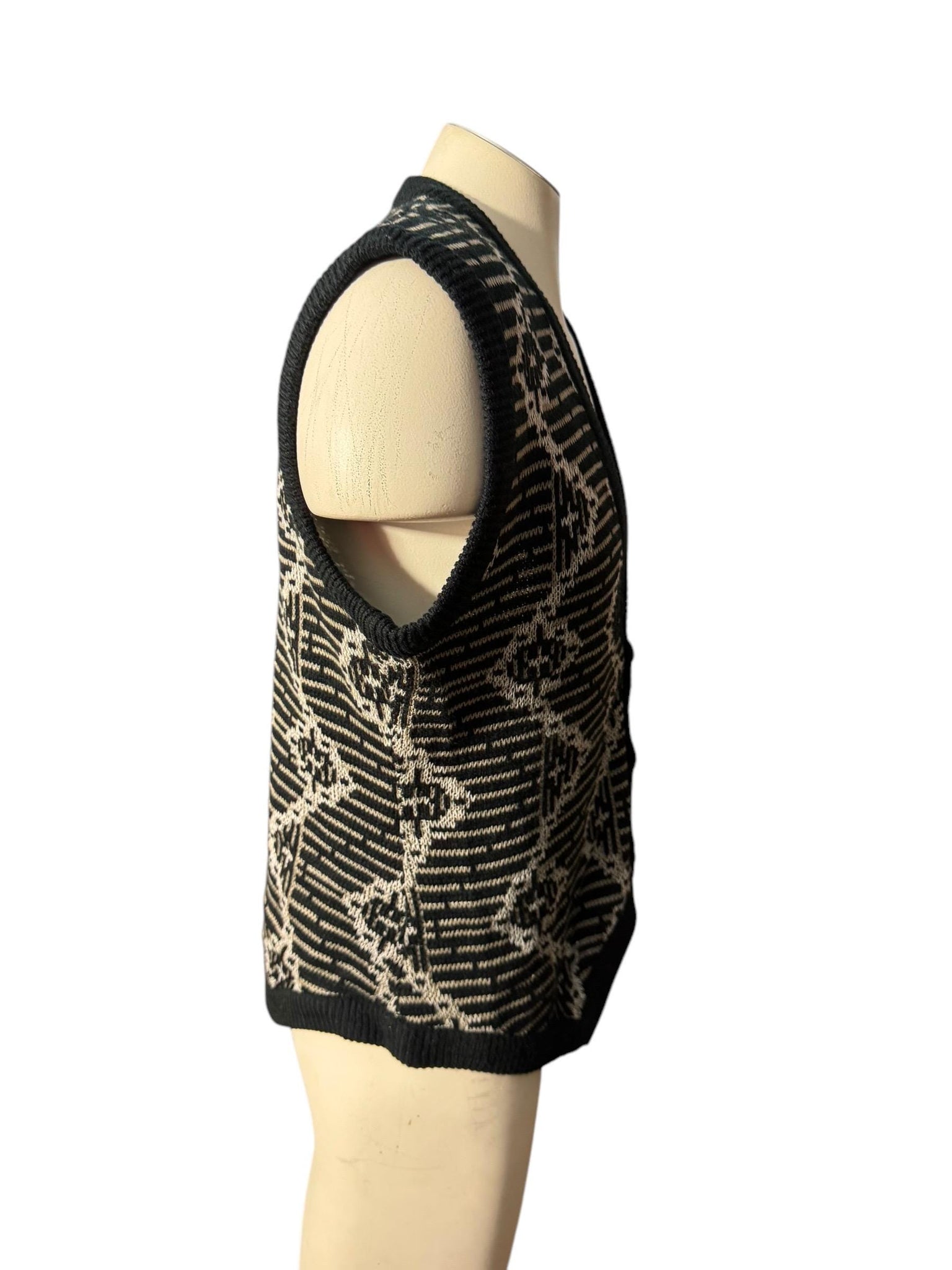 Vintage men's 80's sweater vest M Hoopla