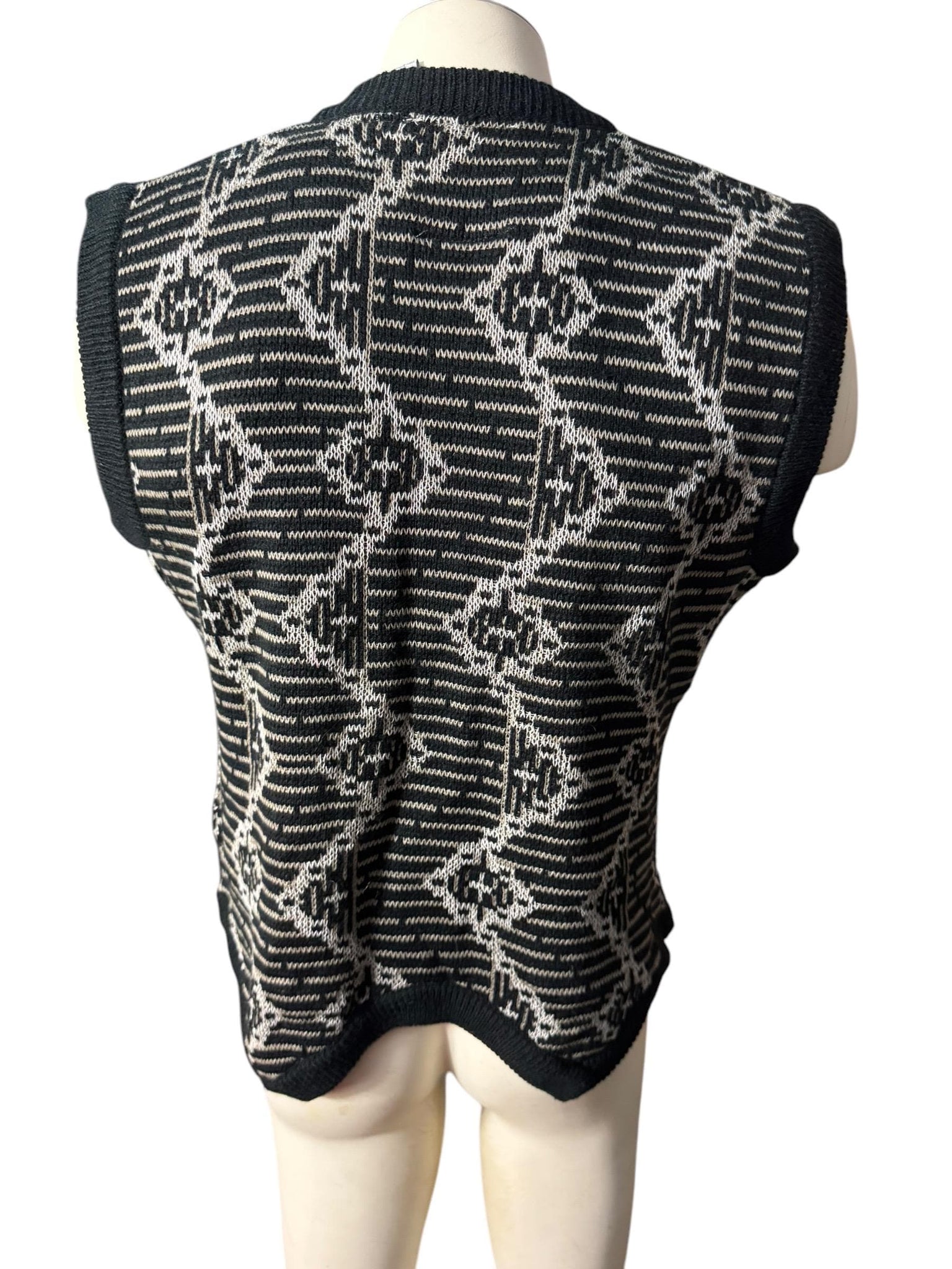 Vintage men's 80's sweater vest M Hoopla