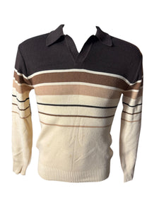 Vintage 70's brown men's National sweater M