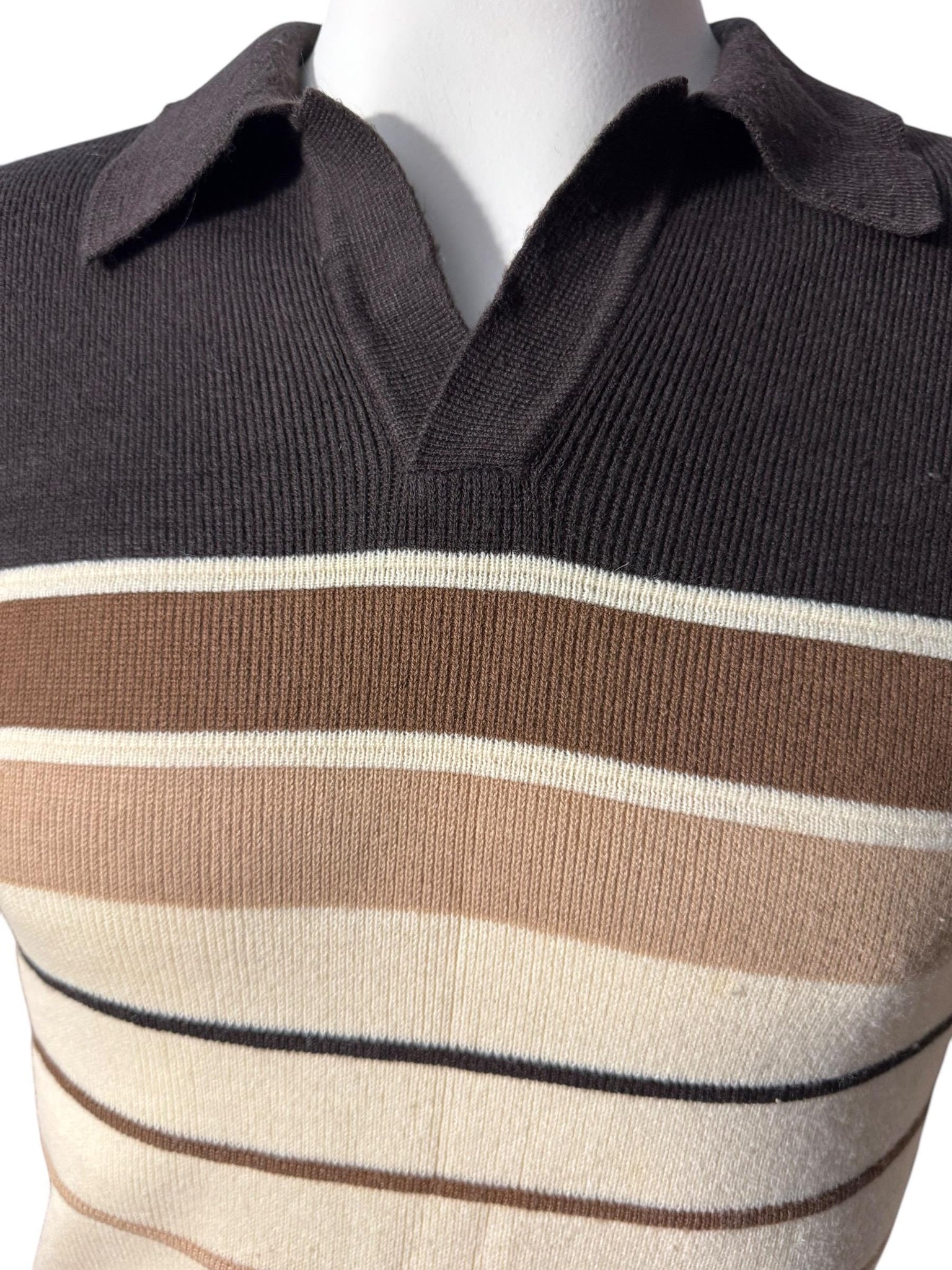 Vintage 70's brown men's National sweater M