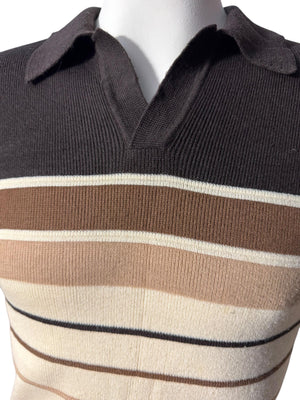Vintage 70's brown men's National sweater M