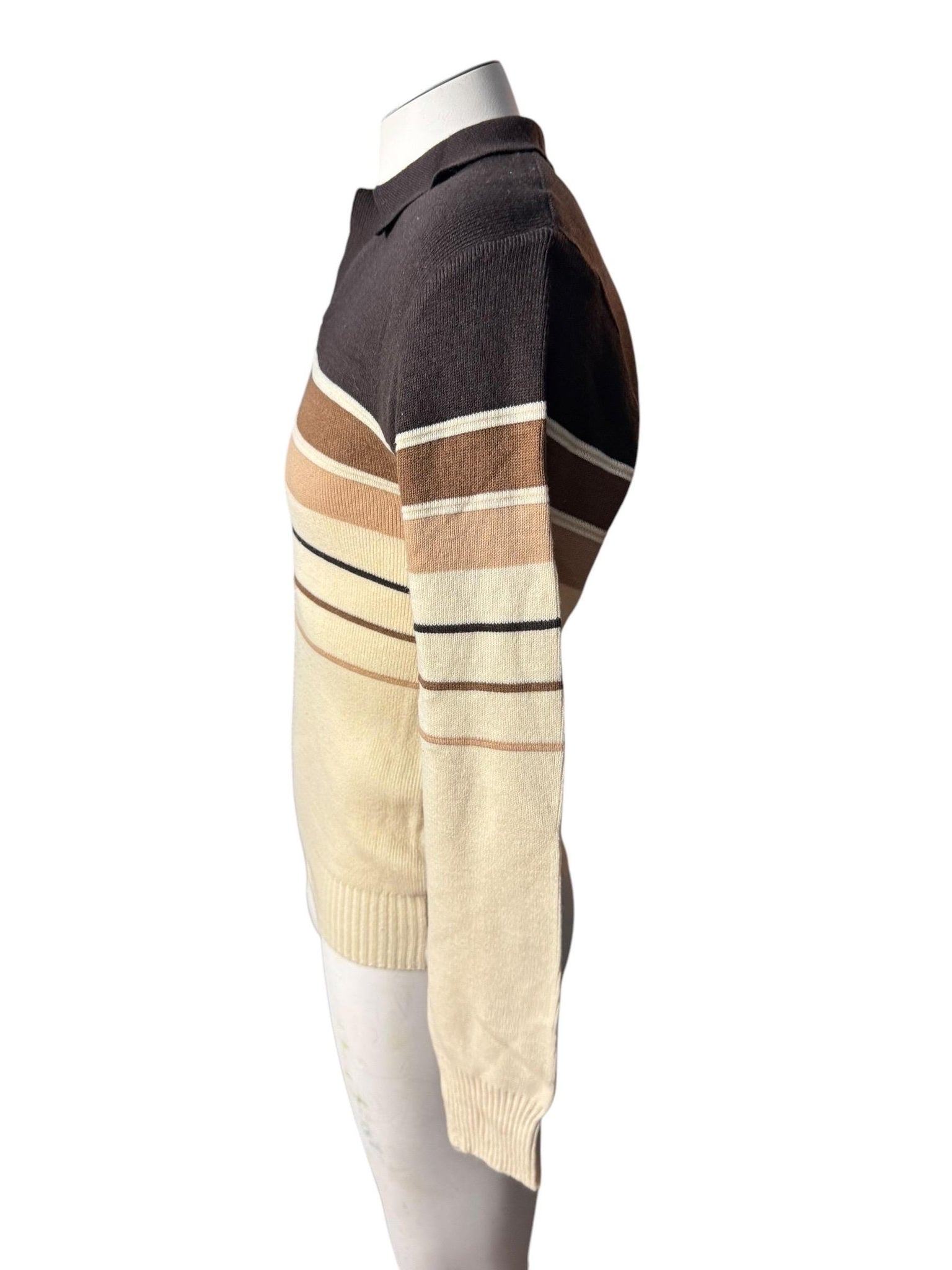 Vintage 70's brown men's National sweater M