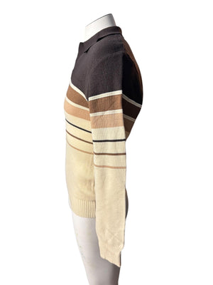 Vintage 70's brown men's National sweater M