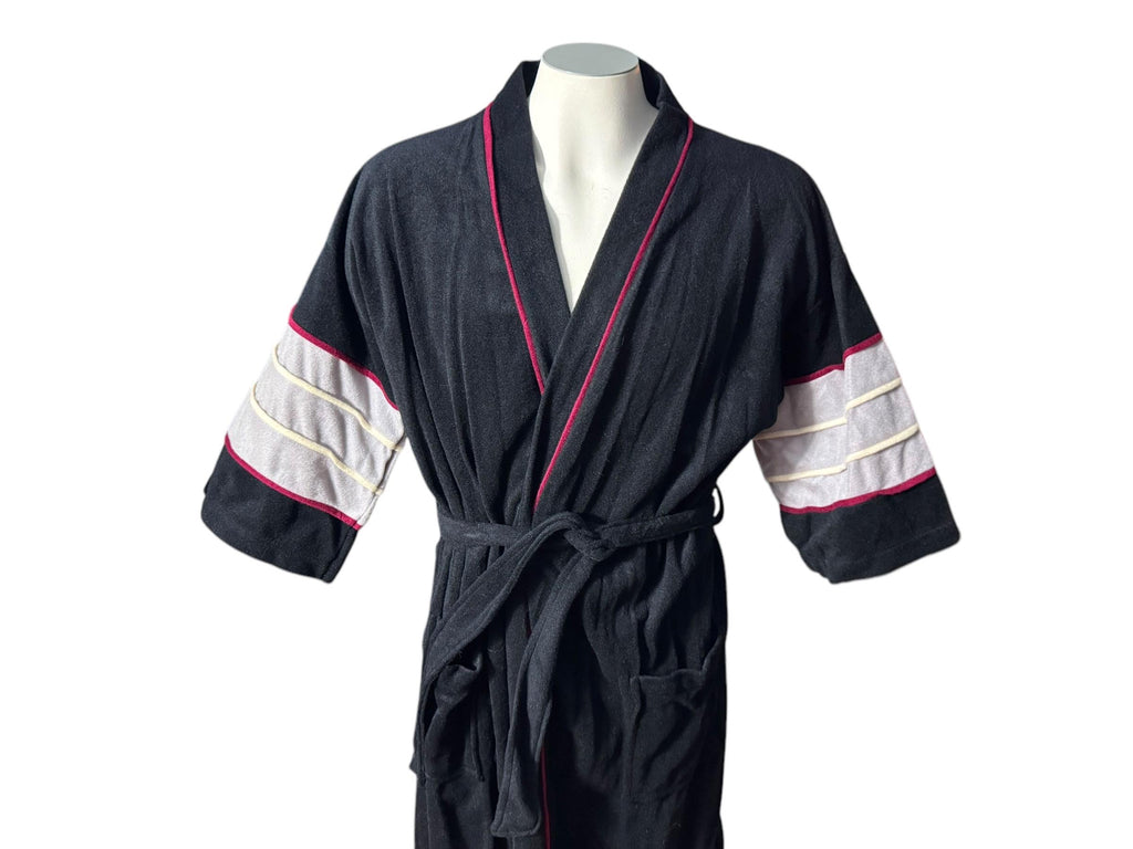 Vintage 70’s men’s black Weldon robe one size