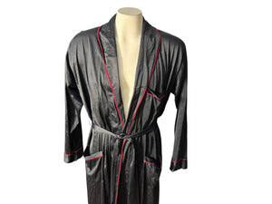 Vintage black & red 70’s men's robe M Munsingwear