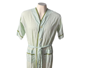 Vintage green 60’s men's shave coat M green