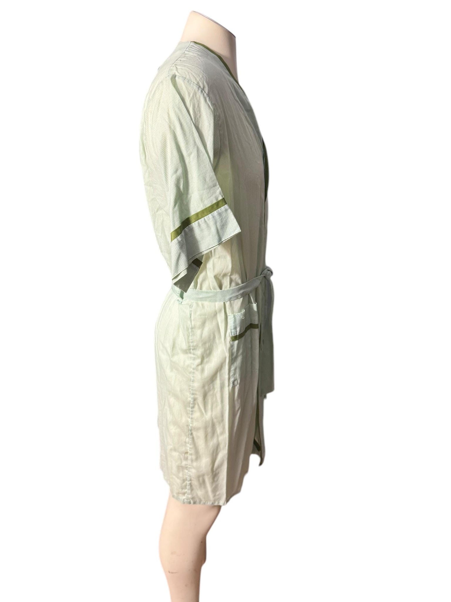 Vintage green 60’s men's shave coat M green