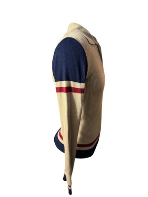 Vintage 70's men's striped sweater S Kennington