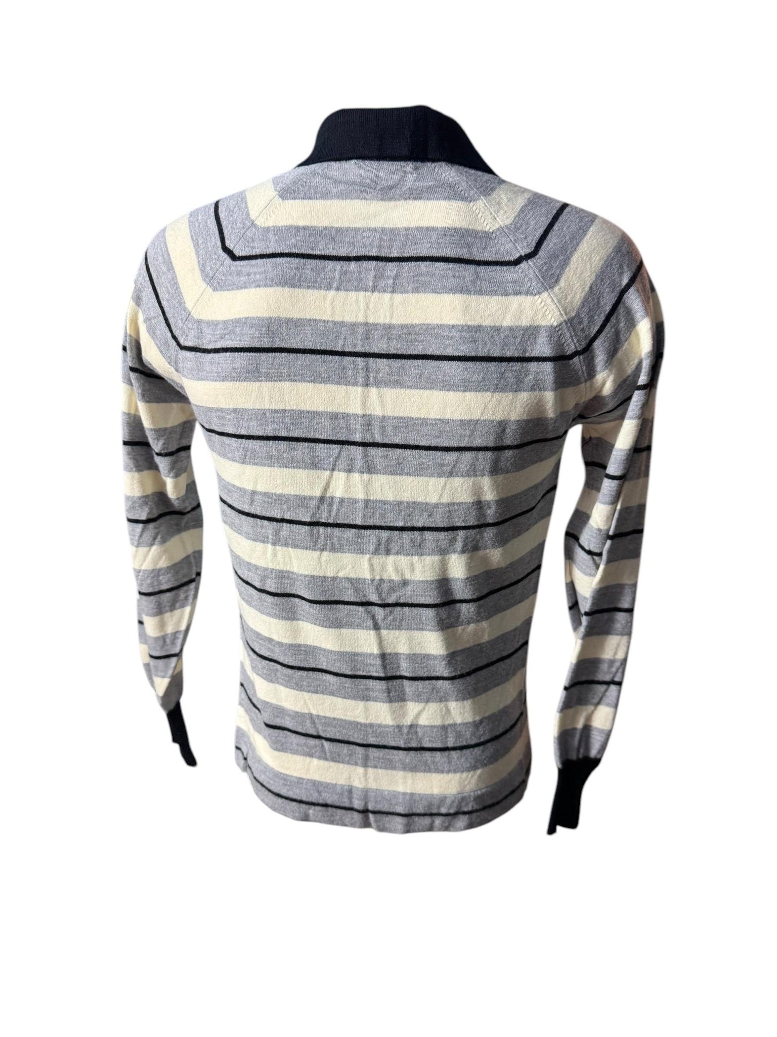 Vintage 70's men's blue striped sweater M Puritan
