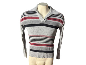 Vintage 70's men's striped sweater M Campus