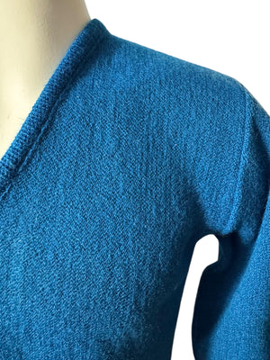 Vintage 60's men's brown blue sweater S Steins