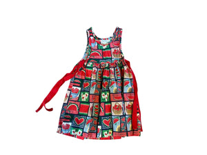 Vintage 80's kid's apron dress 5 Rare Editions