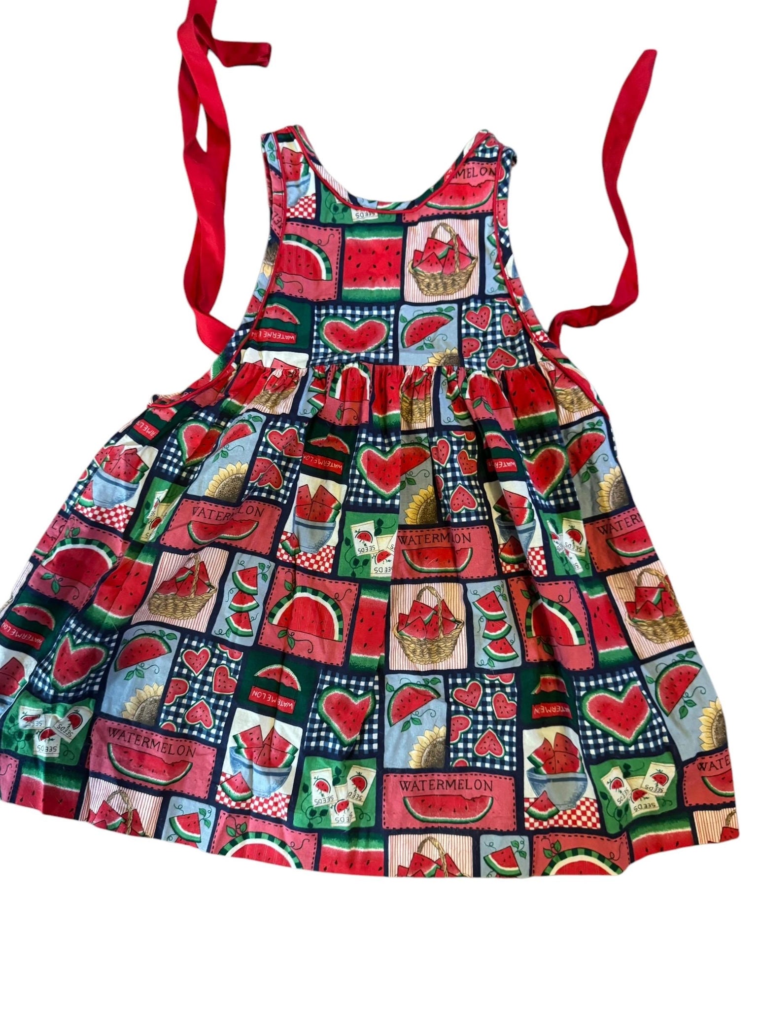Vintage 80's kid's apron dress 5 Rare Editions