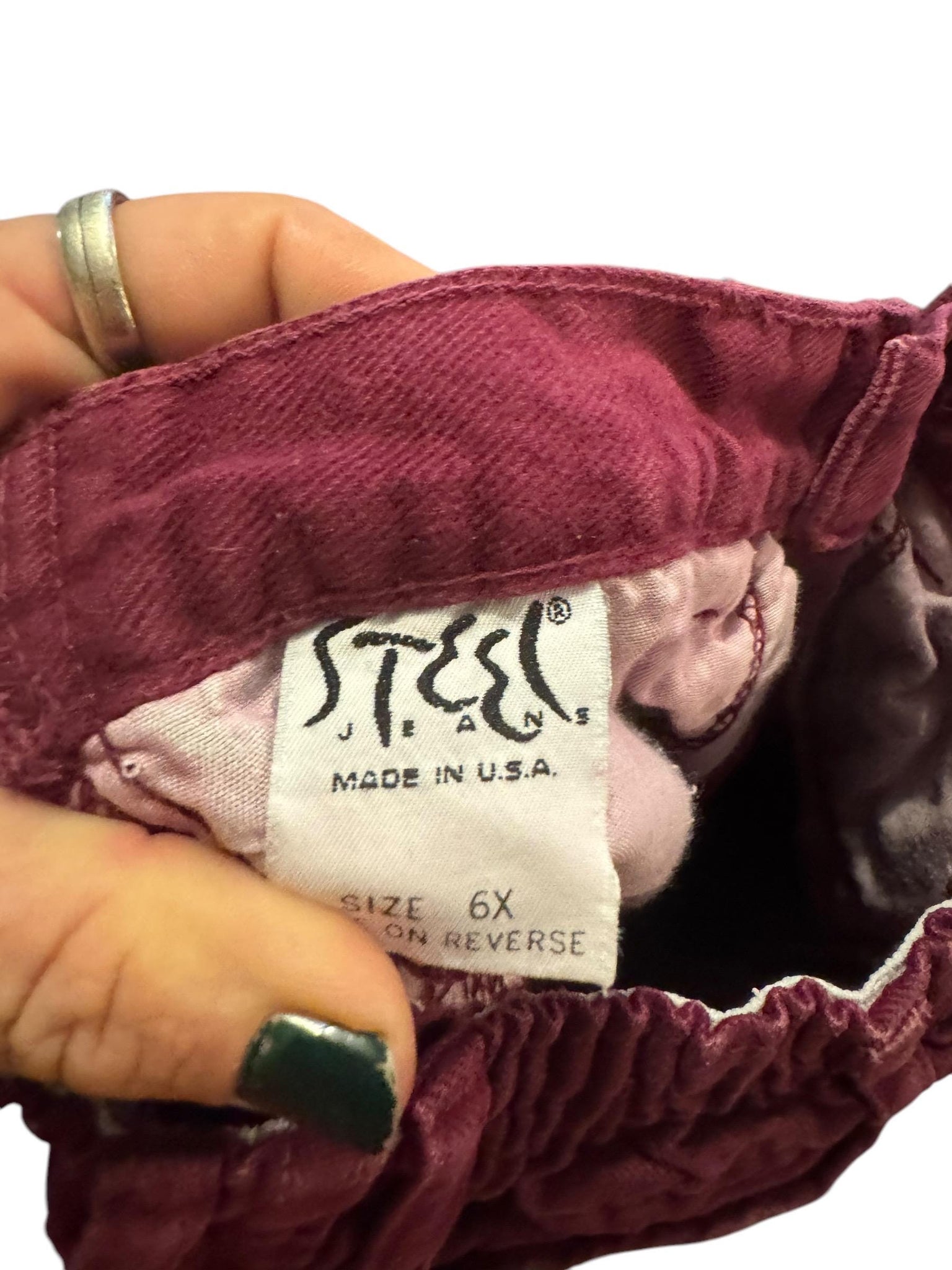 Vintage kid's purple Steel jeans 6x