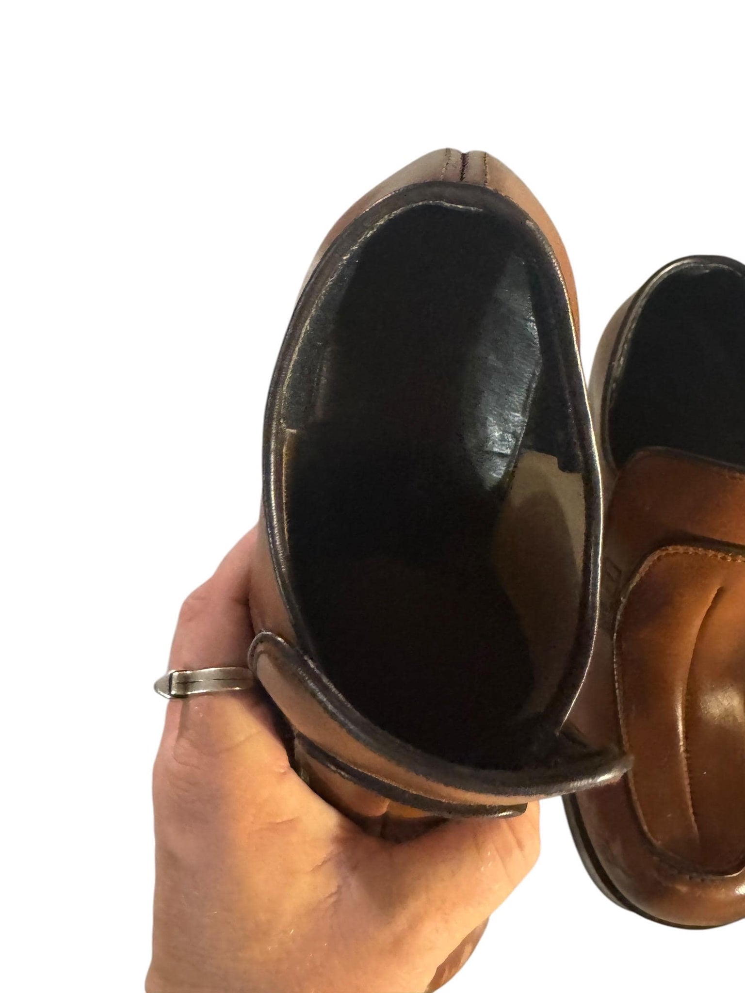 Vintage men’s brown platform shoes 5.5 M 7 W