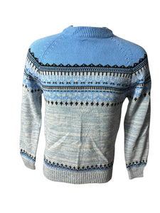 Vintage men's blue striped sweater M